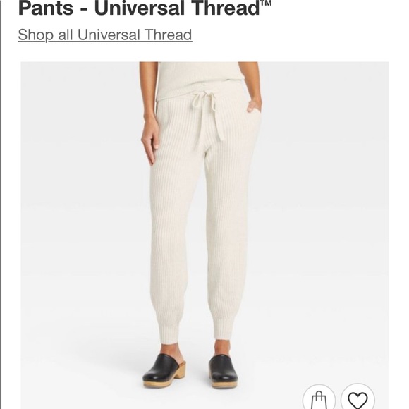 Womens Drawstring Sweater Jogger Pants 